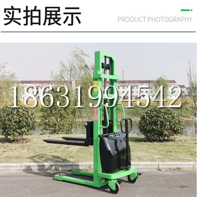 迭部县电动叉车堆高车液压铲车电瓶1吨2吨站驾步行式小型全自动叉车